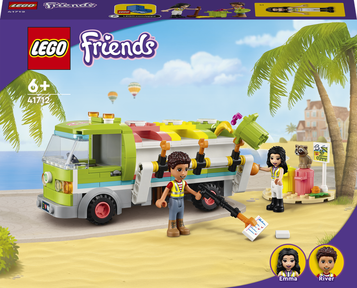 Zestaw klocków LEGO Friends Ciężarówka recyklingowa 259 elementów (41712) - obraz 1