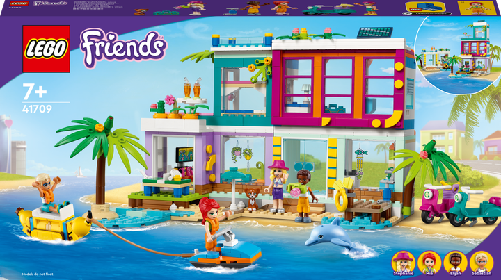 Конструктор LEGO Friends Пляжний будинок для відпочинку 686 деталей (41709) - зображення 1