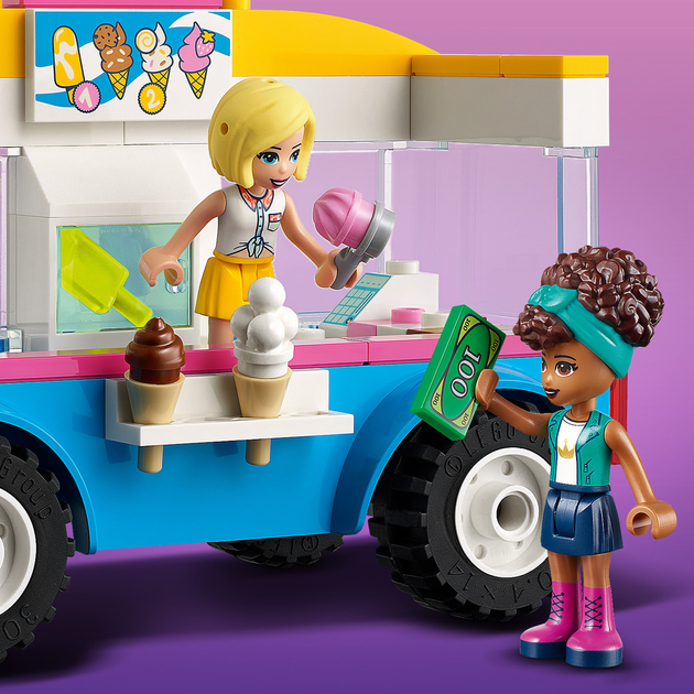 Zestaw klocków LEGO Friends Furgonetka z lodami 84 elementy (41715) - obraz 7