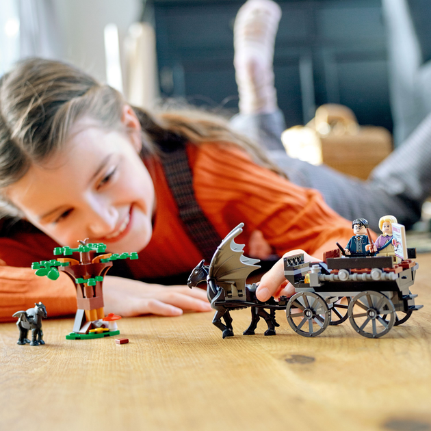 Zestaw klocków LEGO Harry Potter Testrale i kareta z Hogwartu 121 element (76400) - obraz 3