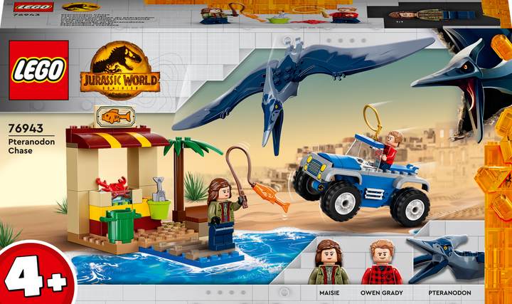 Zestaw klocków LEGO Jurassic World Pościg za pteranodonem 94 elementy (76943) - obraz 1
