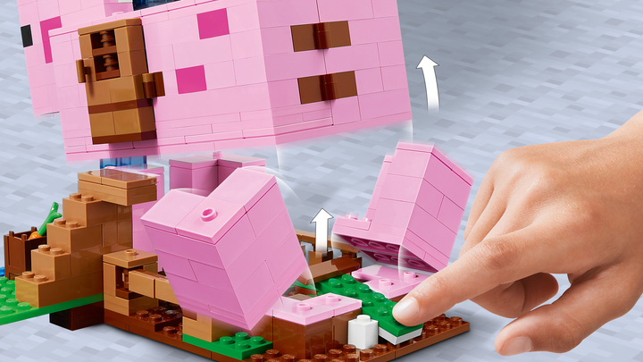 Конструктор LEGO Minecraft Будинок-свиня 490 деталей (21170) - зображення 10