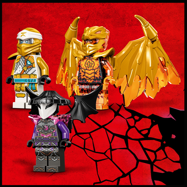 Конструктор LEGO Ninjago Літак Золотого дракона Зейна 258 деталей (71770) - зображення 5