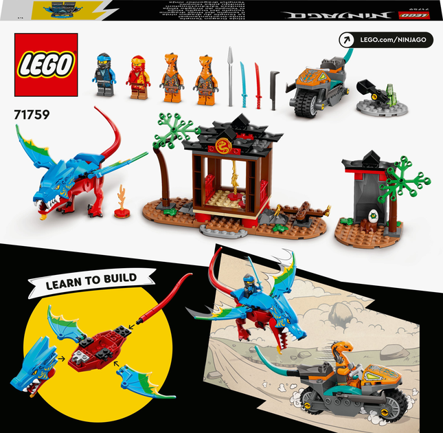 Конструктор LEGO Ninjago Храм ніндзя-дракона 161 деталь (71759) - зображення 10