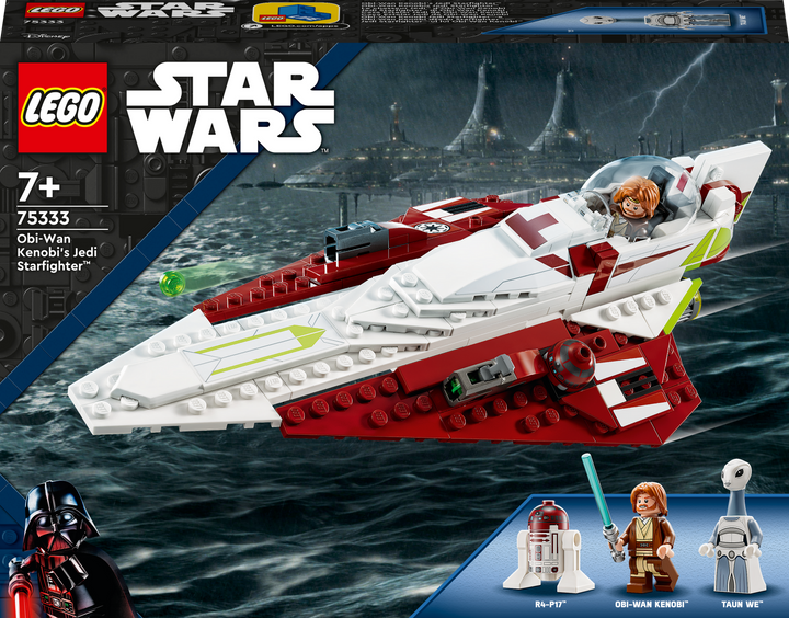Zestaw klocków LEGO Star Wars Myśliwiec Jedi Obi-Wana Kenobiego 282 elementy (75333) - obraz 1