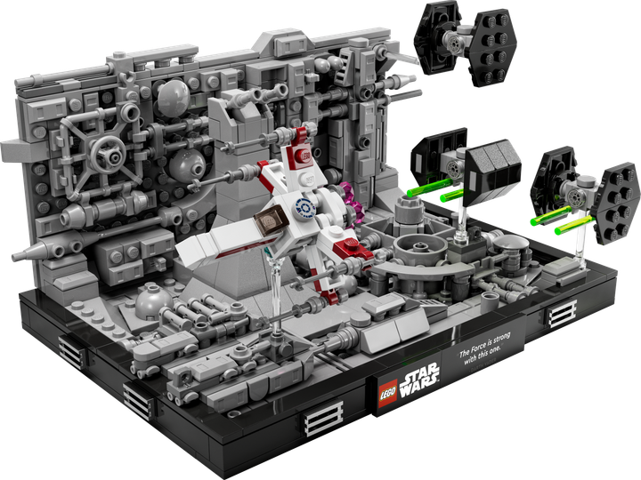 Конструктор LEGO Star Wars Діорама Політ над Зіркою Смерті 665 деталей (75329) - зображення 9