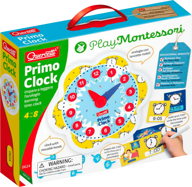 Zestaw gier edukacyjnych Quercetti Play Montessori First Watch (0624-Q) - obraz 1