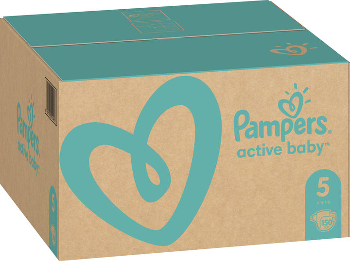 Pieluchy Pampers Active Baby Rozmiar 5 (Junior) 11-16 kg 150 szt (8001090910981) - obraz 3