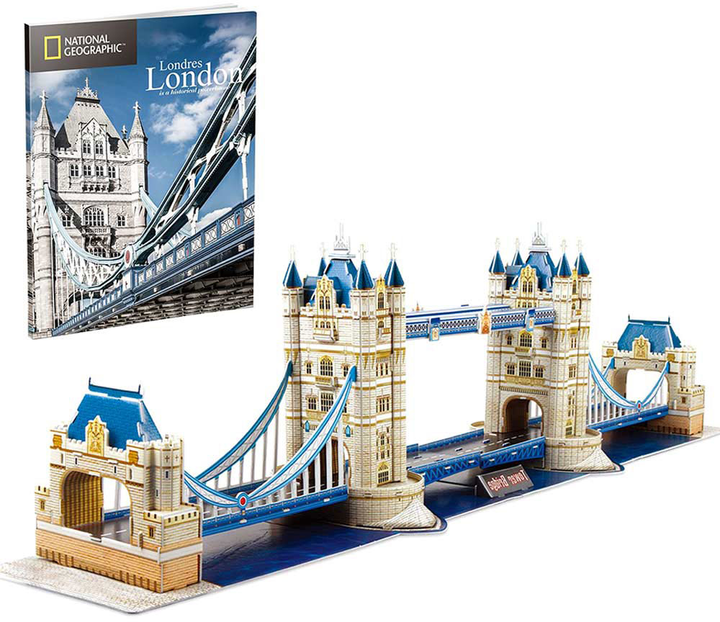 Puzzle 3D CubicFun National Geographic Tower Bridge (DS0978h) (6944588209780) - obraz 1