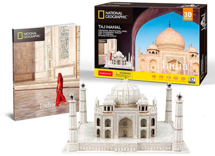 Puzzle 3D CubicFun National Geographic Taj Mahal (DS0981h) (6944588209810) - obraz 2