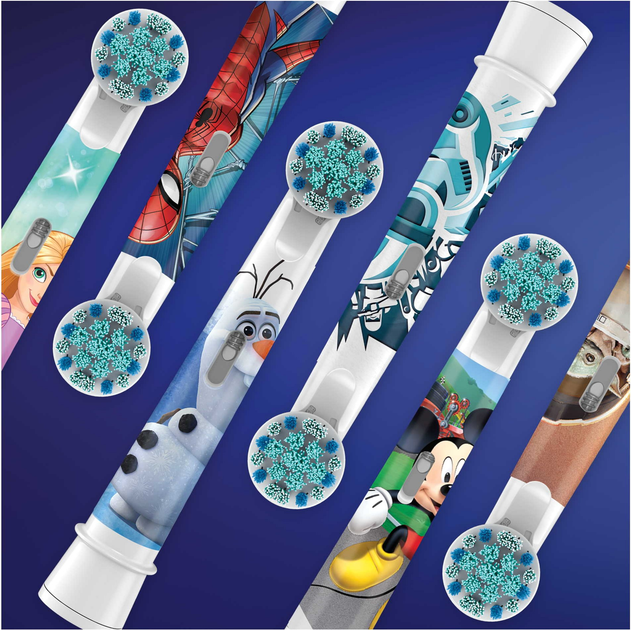 Насадки для електричної зубної щітки Oral-B Kids 4 шт (EB10 4 refill Frozen II) - зображення 4
