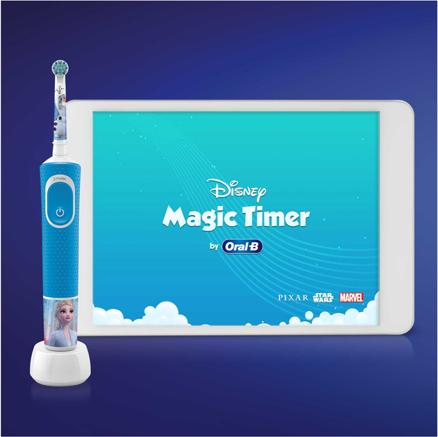 Насадки для електричної зубної щітки Oral-B Kids 4 шт (EB10 4 refill Frozen II) - зображення 5