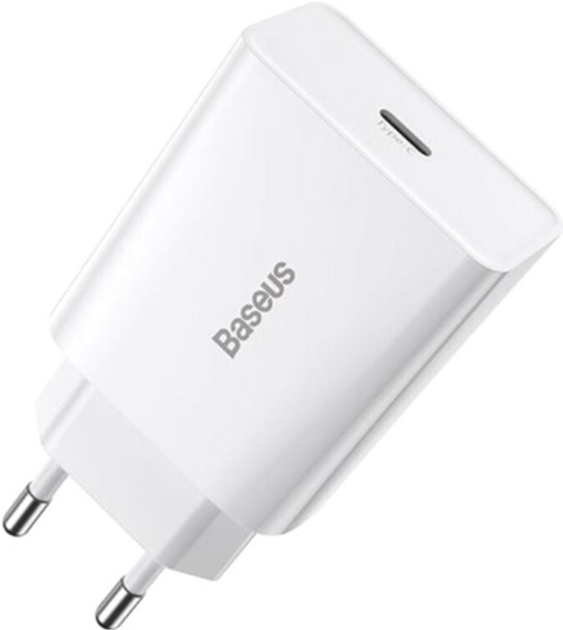 Baseus Speed ​​​​Mini Szybka ładowarka 1C 20W EU biała (CCFS-SN02) - obraz 3