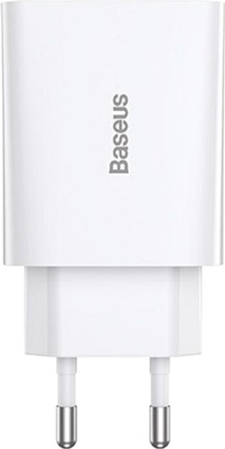 Baseus Speed ​​​​Mini Szybka ładowarka 1C 20W EU biała (CCFS-SN02) - obraz 4