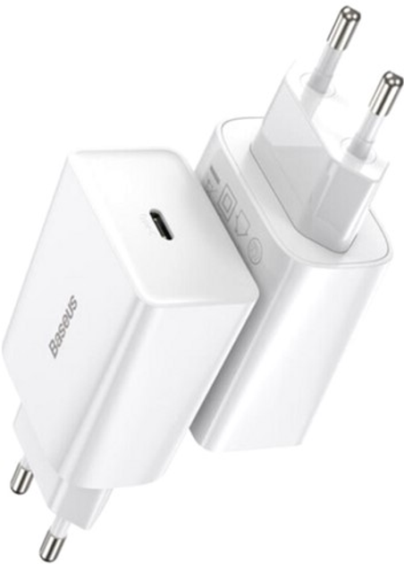 Baseus Speed ​​​​Mini Szybka ładowarka 1C 20W EU biała (CCFS-SN02) - obraz 6