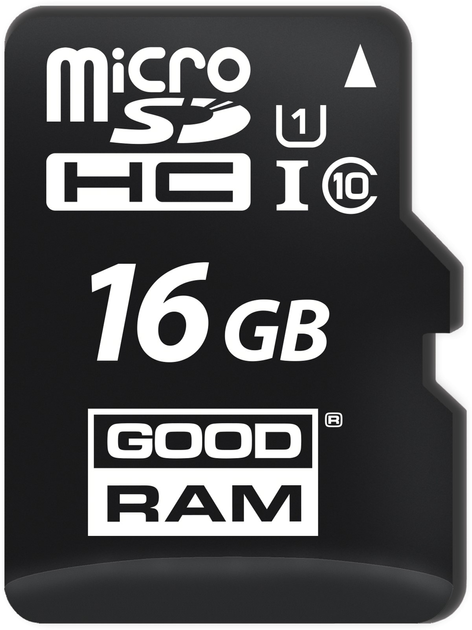 Goodram microSDHC 16GB UHS-I class 10 + adapter (M1AA-0160R12) - зображення 2