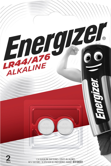 Baterie Energizer LR44/A76 Alkaliczne 2 szt. (639317) - obraz 1