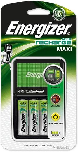 Зарядний пристрій АА/ААА Energizer Maxi Charger + 4 AA 2000 mAh (E300321200) - зображення 2