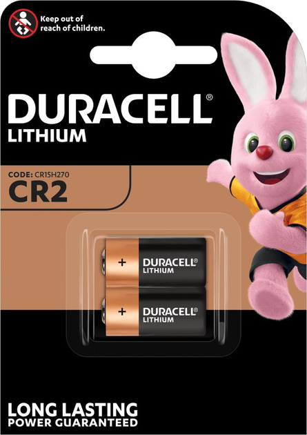 Baterie litowe Duracell Ultra High Power CR15H270 3 V CR2 2 szt. (5000394030480) - obraz 2
