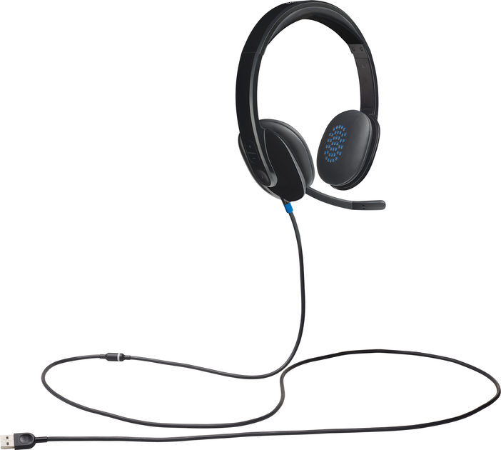 Słuchawki Zestaw słuchawkowy Logitech USB H540 (981-000480) - obraz 2