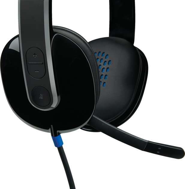 Słuchawki Zestaw słuchawkowy Logitech USB H540 (981-000480) - obraz 7