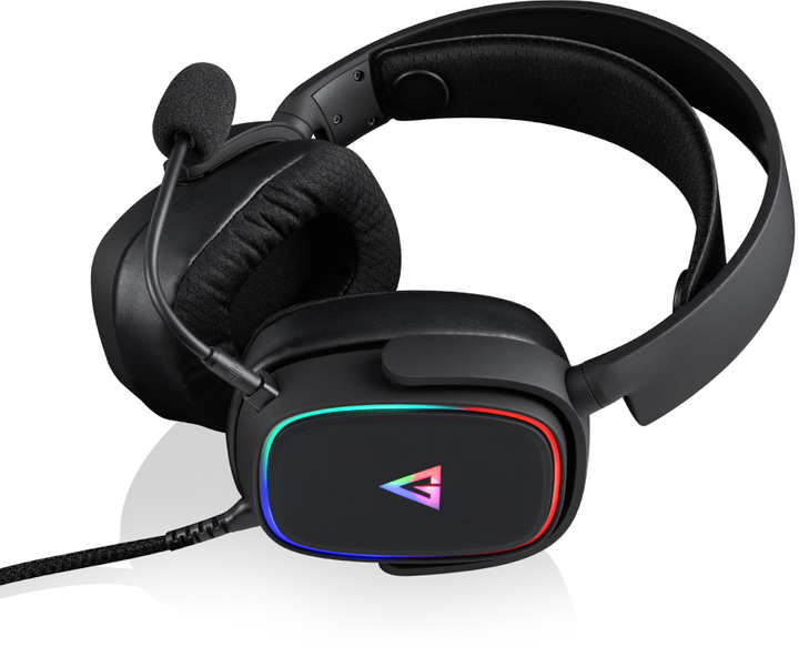 Słuchawki Modecom Volcano RGB Prometheus 7.1 USB Czarne (S-MC-899-PROMETHEUS-100) - obraz 2