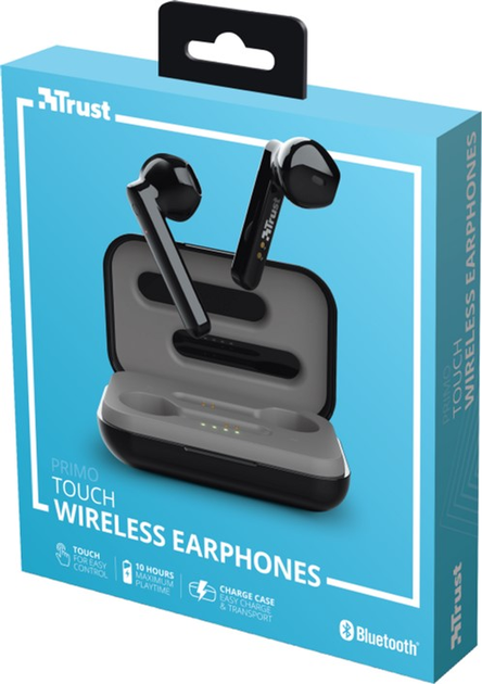 Słuchawki TRUST Primo Touch True Wireless Mic Czarne (23712) - obraz 8