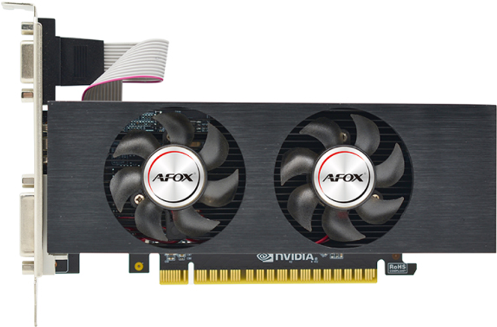 AFOX PCI-Ex GeForce GTX 750 4GB GDDR5 (128bit) (1020/5000) (DVI, VGA, HDMI) (AF750-4096D5L4-V2) - зображення 1