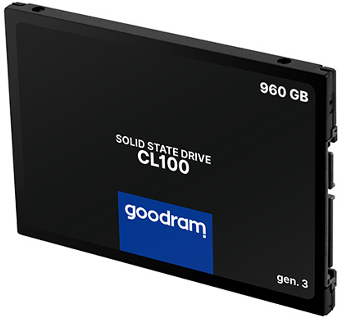 Goodram SSD CL100 Gen.3 960GB 2.5" SATA III 3D NAND TLC (SSDPR-CL100-960-G3) - зображення 2