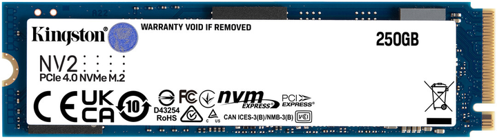 Kingston NV2 250GB M.2 2280 NVMe PCIe 4.0 x4 (SNV2S/250G) - зображення 1