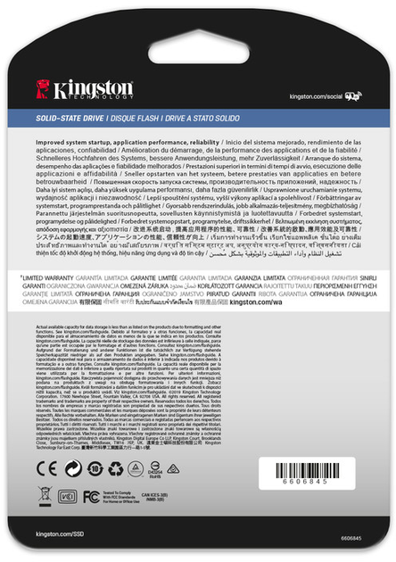 Dysk SSD Kingston DC450R 960GB 2.5" SATAIII 3D TLC (SEDC450R/960G) - obraz 4