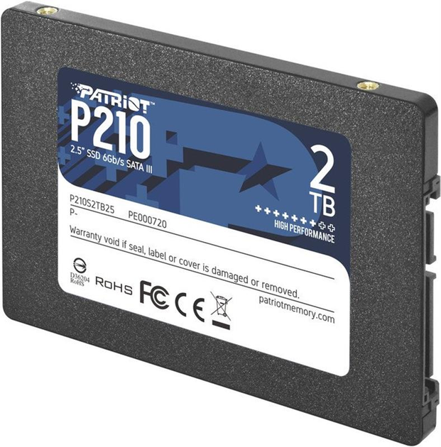 Patriot P210 2TB 2.5" SATAIII TLC (P210S2TB25) - зображення 2