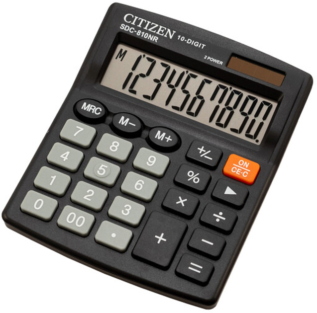 Калькулятор електронний Citizen SDC-810NR 10-розрядний (SDC-810NR) - зображення 1