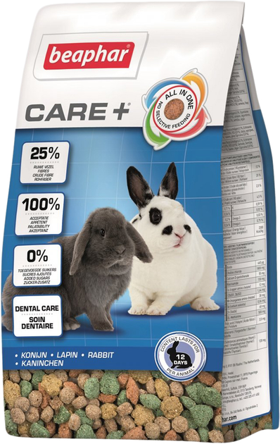 Karma dla królików Beaphar Care + Rabbit 700 g (8711231117970) - obraz 1