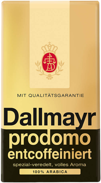 Кава мелена Dallmayr Prodomo Обсмажена без кофеїну 500 г (4008167113713) - зображення 1