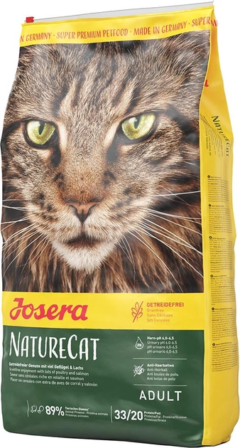 Sucha karma dla kotów JOSERA NatureCat bezzbożowa 10 kg (4032254749288) - obraz 1