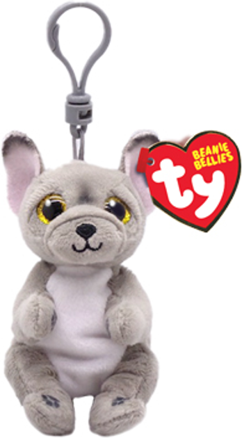 Детская игрушка мягконабивная TY Beanie Bellies Серый пес Wilfred 12 см ...