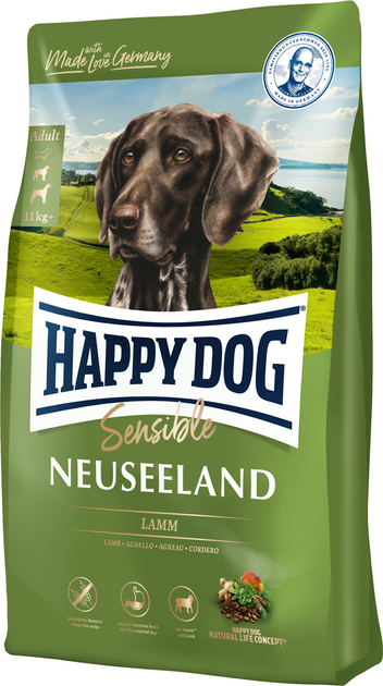 Sucha karma dla psów z nadwrażliwością pokarmową HAPPY DOG Sensible Neuseeland z jagnięciną 12,5 kg (4001967014051) - obraz 1