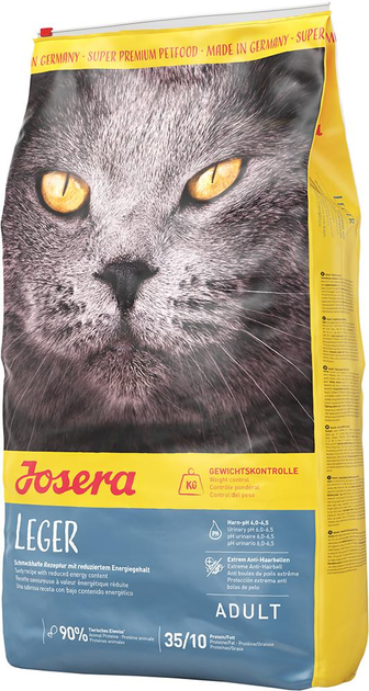 Sucha karma dla kotów nieaktywnych, sterylizowanych, z nadwagą JOSERA Leger 10kg (4032254749479) - obraz 1