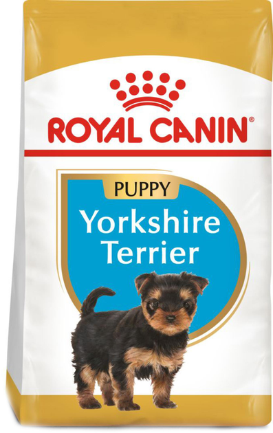 Sucha karma pełnoporcjowa dla szczeniąt Royal Canin Yorkshire Terrier Puppy rasy Yorkshire Terrier od 2 do 10 miesiąca życia 500 g (3182550743464) (39720051) - obraz 1