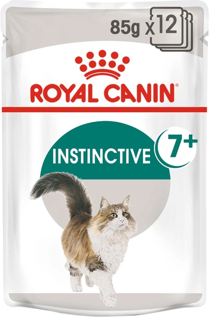 Вологий корм для літніх кішок ROYAL CANIN Instinctive 7+ шматочки в соусі 12х85г (9003579310182) (92695) - зображення 2