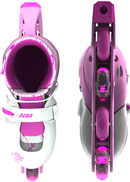 Роликові ковзани Neon Inline Skates Рожеві 30-33 (NT07P4) - зображення 3