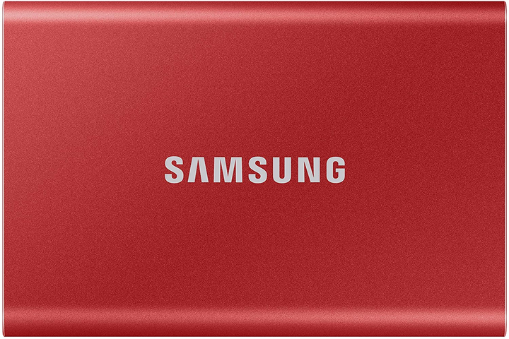 Dysk SSD Samsung Portable SSD T7 1TB USB 3.2 Type-C (MU-PC1T0R/WW) External Red - obraz 1