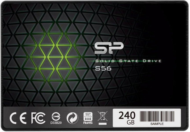 Dysk SSD Silicon Power S56 240GB 2.5" SATAIII TLC (SP240GBSS3S56B25) - obraz 1