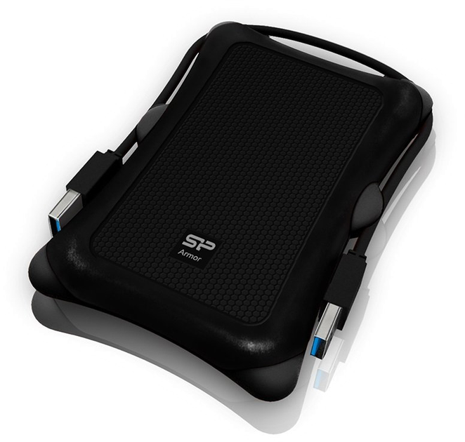 Жорсткий диск Silicon Power Armor A30 1 TB SP010TBPHDA30S3A 2.5 USB 3.2 External Black - зображення 2