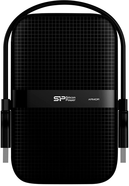 Dysk Twardy Silicon Power Armor A60 2TB SP020TBPHDA60S3A 2.5 USB 3.2 Zewnętrzny Czarny - obraz 1