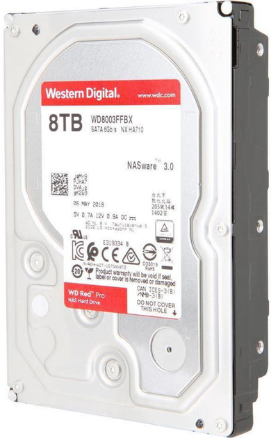 Жорсткий диск Western Digital Red Pro NAS 8TB 7200rpm 256MB WD8003FFBX 3.5 SATA III - зображення 2