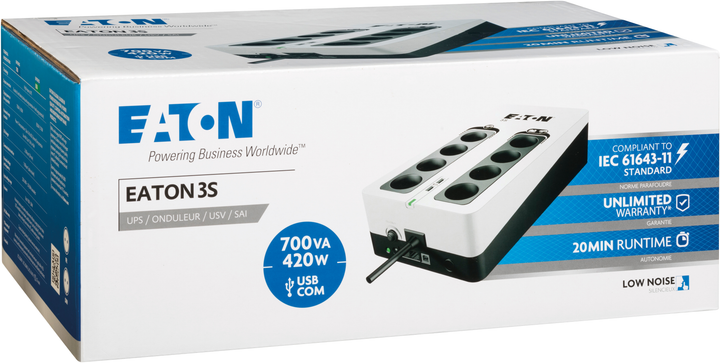 ДБЖ Eaton 3S 700 DIN (3S700D) - зображення 4