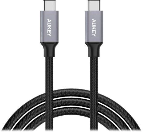 Kabel AUKEY CB-CD5 USB Type-C - USB Type-C 1 m Czarny (LLTS102835) - obraz 1