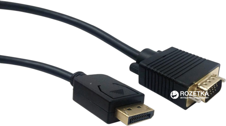 Cablexpert DisplayPort do VGA 1,8 m Czarny (CCP-DPM-VGAM-6) - obraz 1